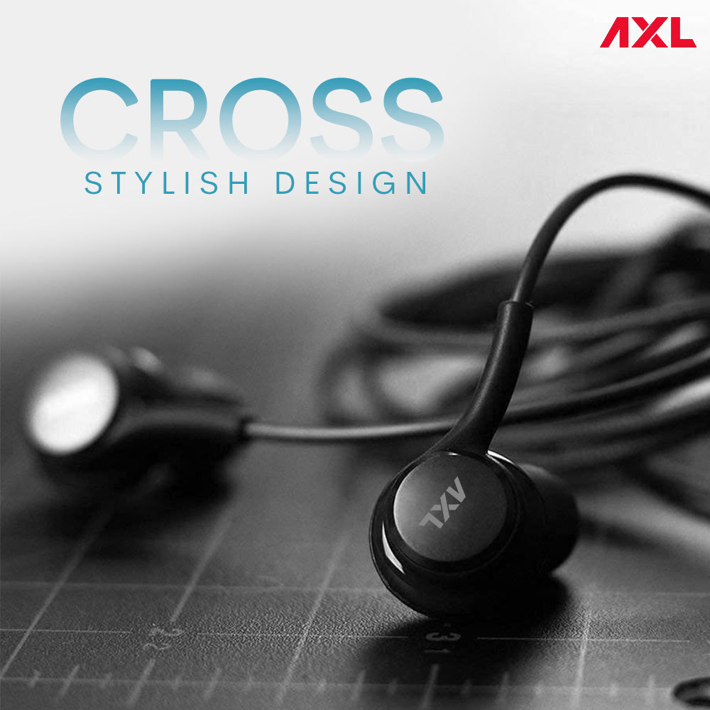 AXL Cross Type-C  Earphone with mic, In-Line Controls