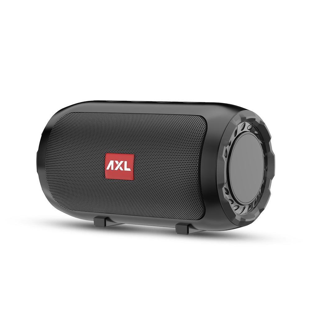 AXL ABT-JP101 5W Bluetooth Speaker with Powerful Bass, Bluetooth V5.0, TF/SD Card Slot, Aux Input, USB Support and Call Function (Grey/Black/Red/Blue)