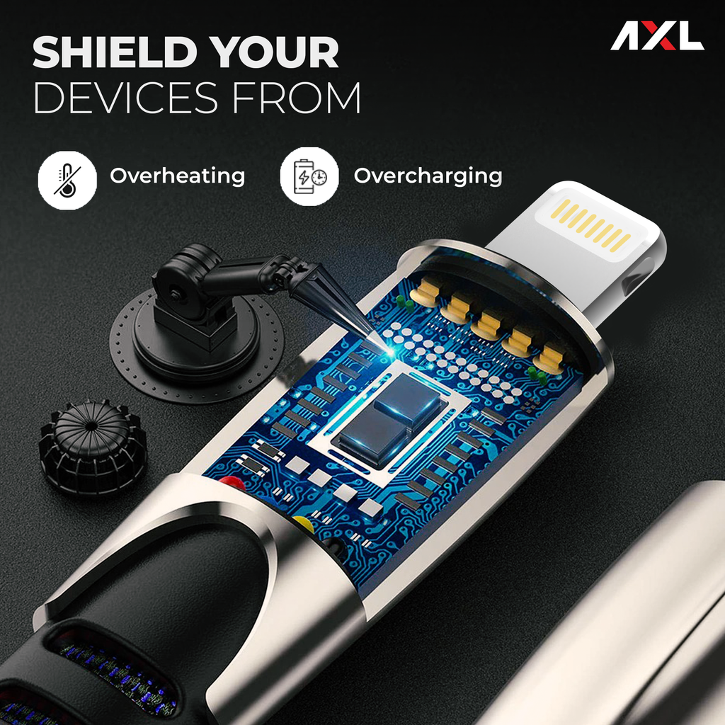 ACB030L Lightning Flat Braided Charging & Sync Data Cables