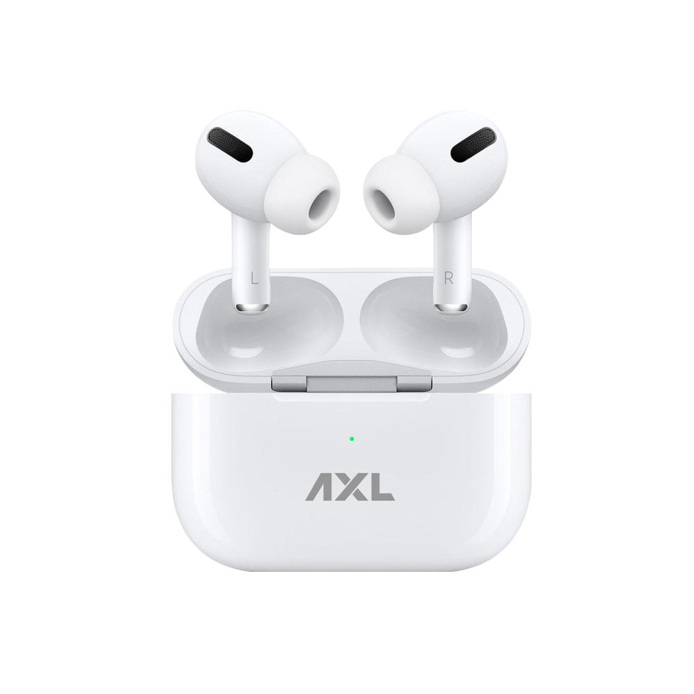 AXL AEB01 True Wireless Earbuds with V5.0, Battery Capacity 300mAh, HD Sound Quality, Lightweight, Passive Noise Cancellation (White)