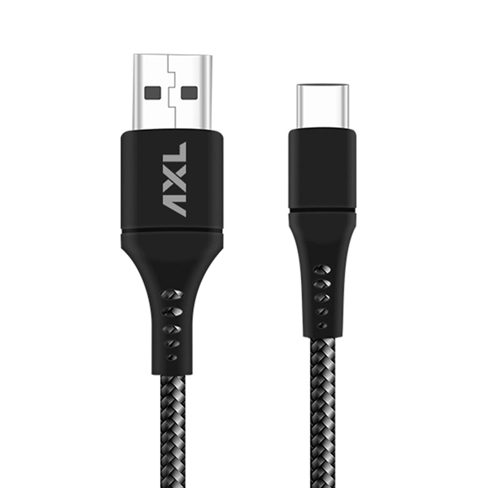 AXL CB-51 Type-C Charging/Sync Cable for Android with 3A High Speed Charging – 1 Meter (Black)
