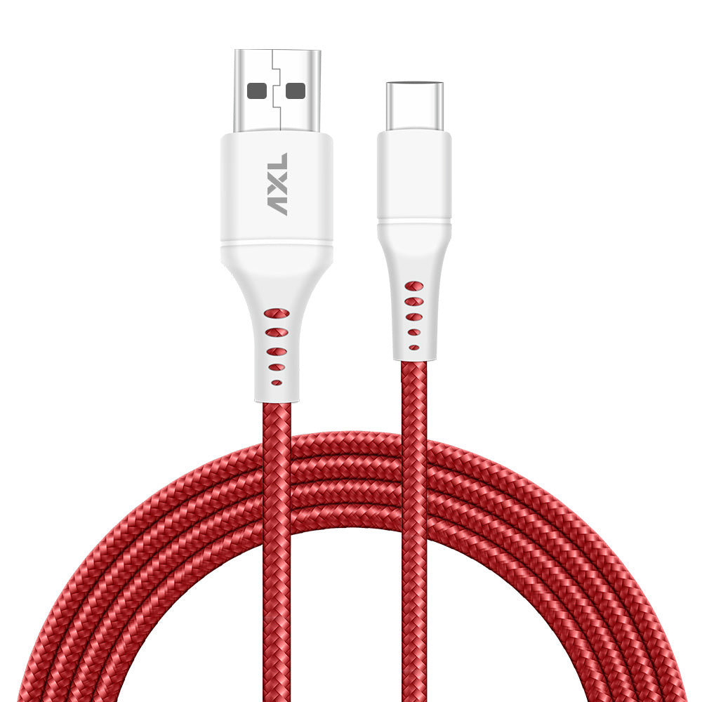 AXL CB-AIO1 Type-C All In One Charging/Sync Cable with 5A High Speed Charging – 1 Meter (Red)