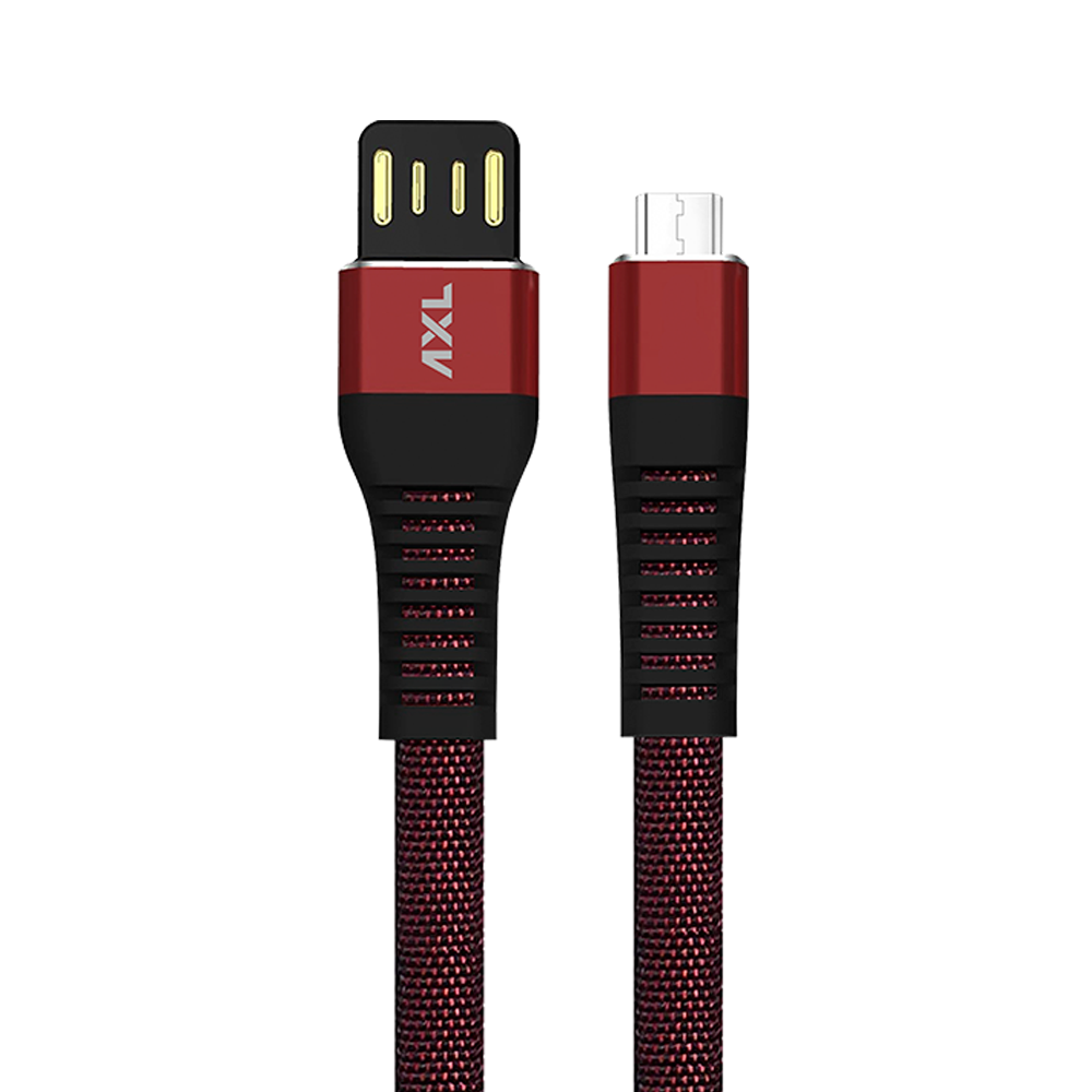 AXL CB-65 Charging/Sync Cable for Android with 3A High Speed Charging – 1.2 Meter (Maroon)