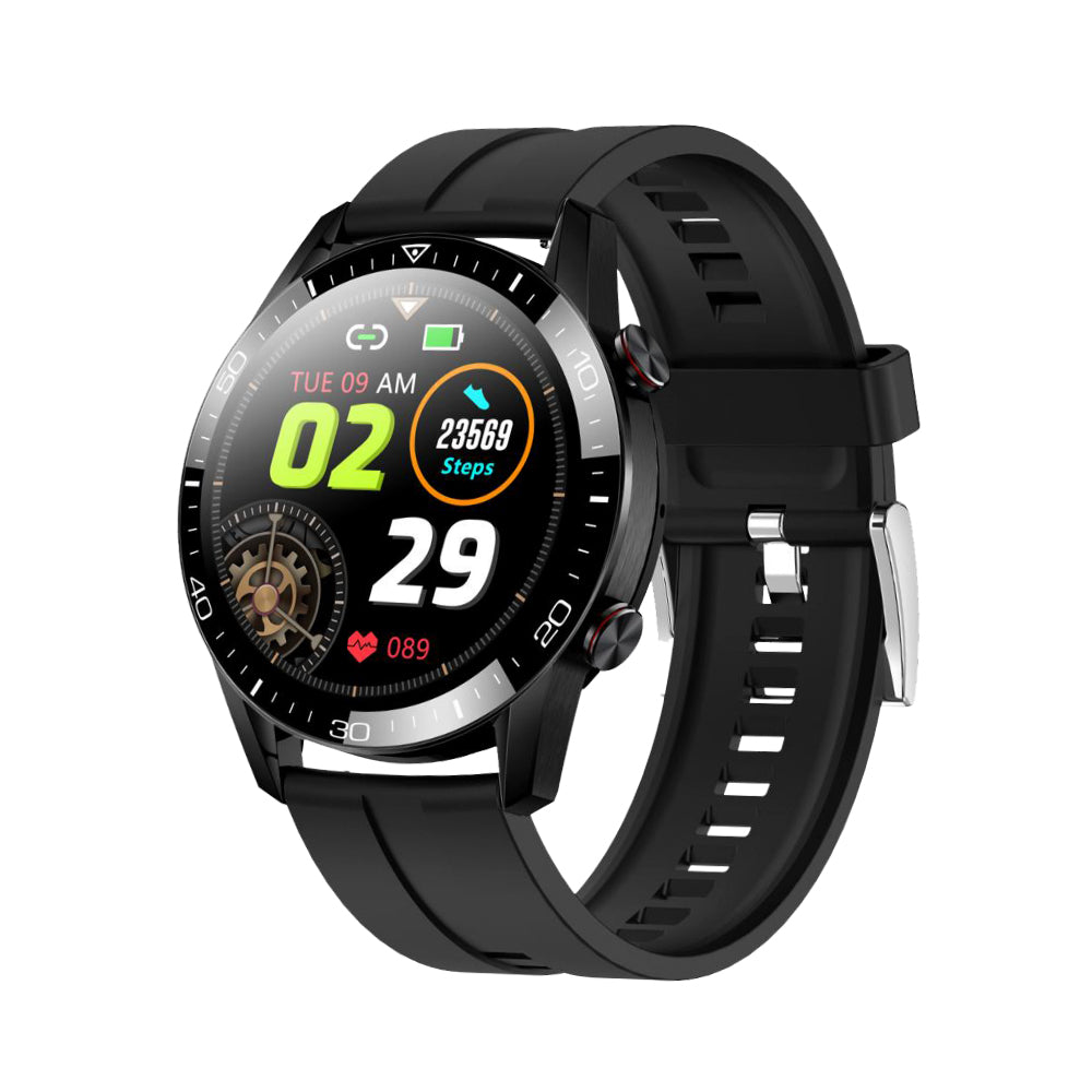 AXL X-Fit M57 Full Touch Smart Watch with BT V5.0, Calling, Multi Sports Modes with Complete Health Tracking, 10 Days of Extensive Battery, Black, Standard