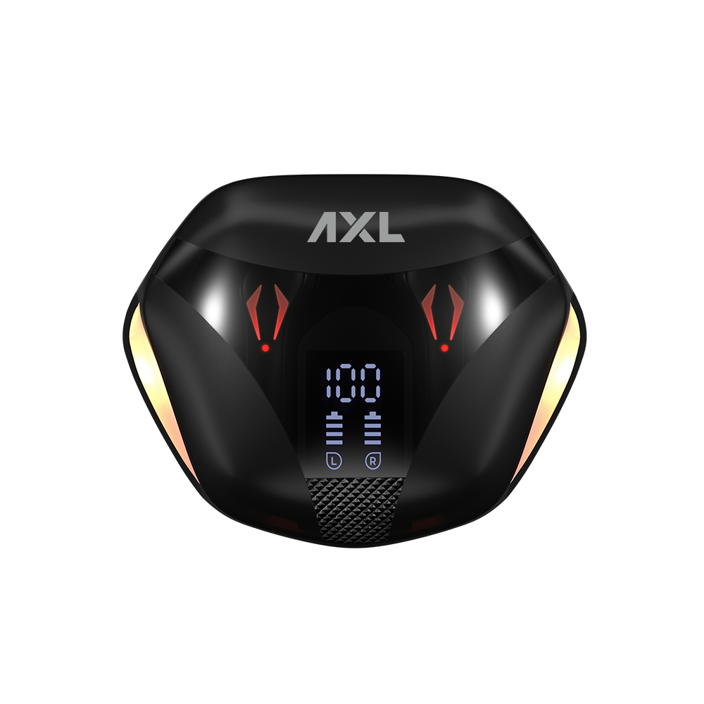 AXL GB02 Wireless Earbuds, Gaming Bluetooth Earbuds with Microphone, One Touch Play/Pause/Answer Calls Mode, High Sensitivity Earbuds, LED Indicators, 4-5h Playtime